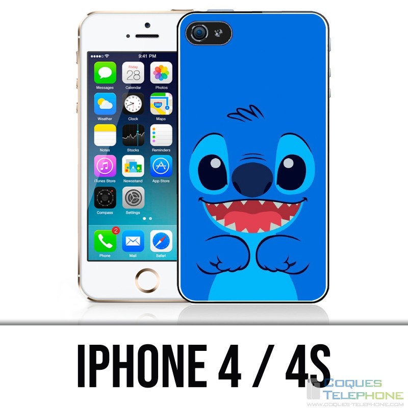 Coque iPhone 4 / 4S - Stitch Bleu
