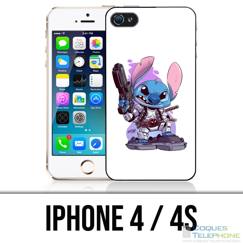Coque iPhone 4 / 4S - Stitch Deadpool