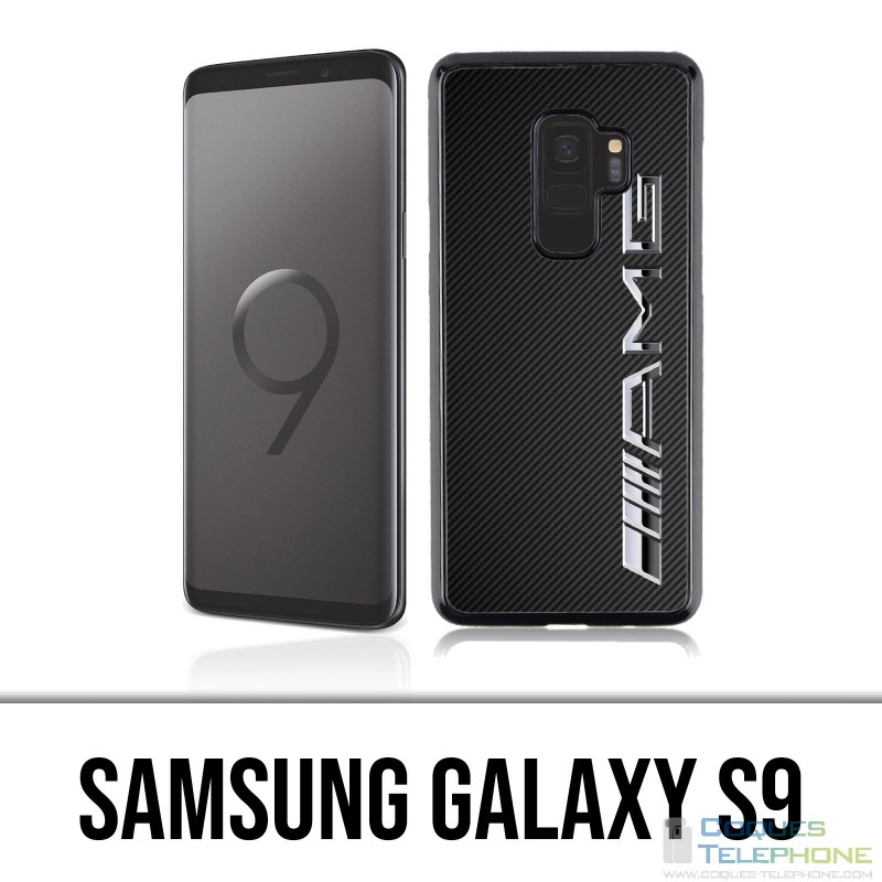Coque Samsung Galaxy S9 - Amg Carbone Logo