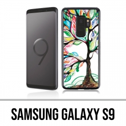 Samsung Galaxy S9 Hülle - Mehrfarbiger Baum