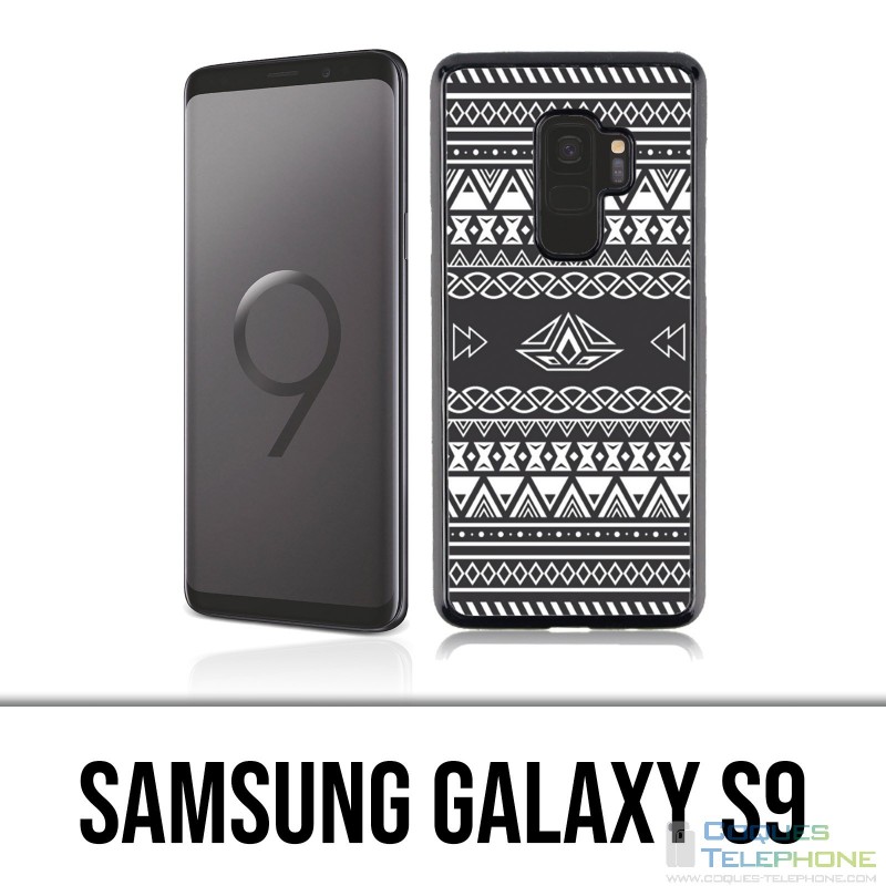 Samsung Galaxy S9 Hülle - Grey Azteque