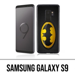 Coque Samsung Galaxy S9 - Batman Logo Classic Jaune Noir