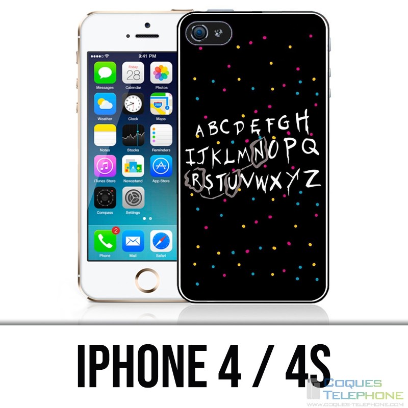 Carcasa iPhone 4 / 4S - Stranger Things Alphabet