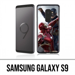 Coque Samsung Galaxy S9 - Captain America Vs Iron Man Avengers