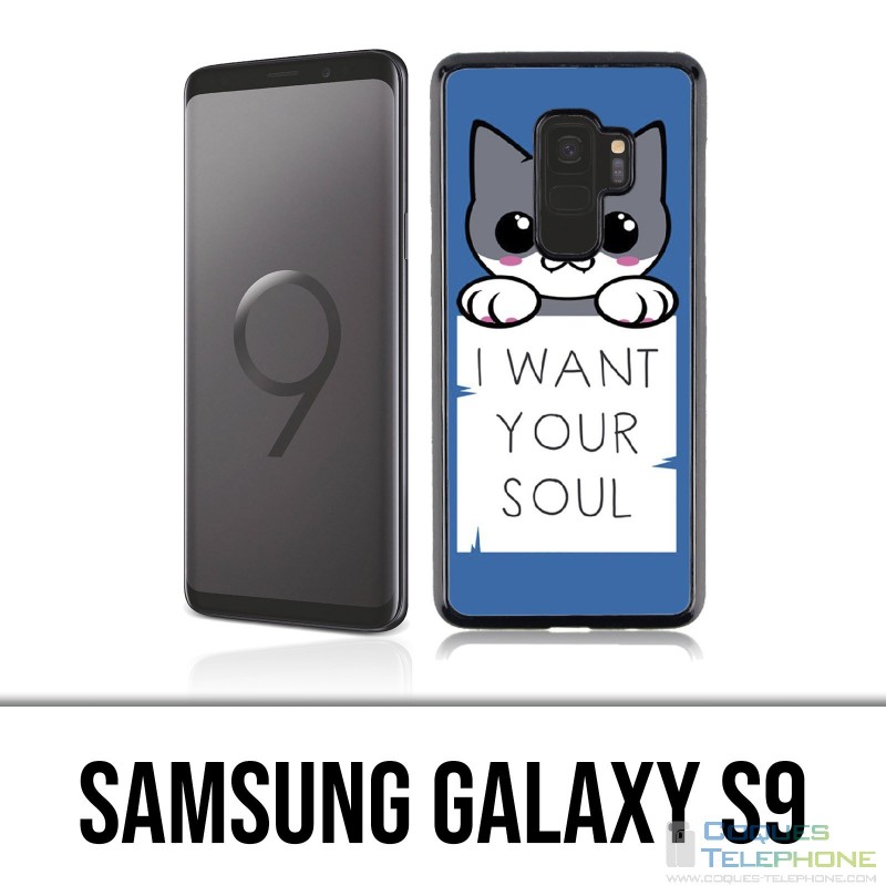 Coque Samsung Galaxy S9 - Chat I Want Your Soul