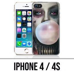 Custodia per iPhone 4 / 4S - Suicide Squad Harley Quinn Bubble Gum