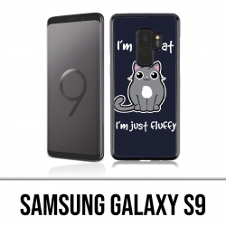 Coque Samsung Galaxy S9 - Chat Not Fat Just Fluffy