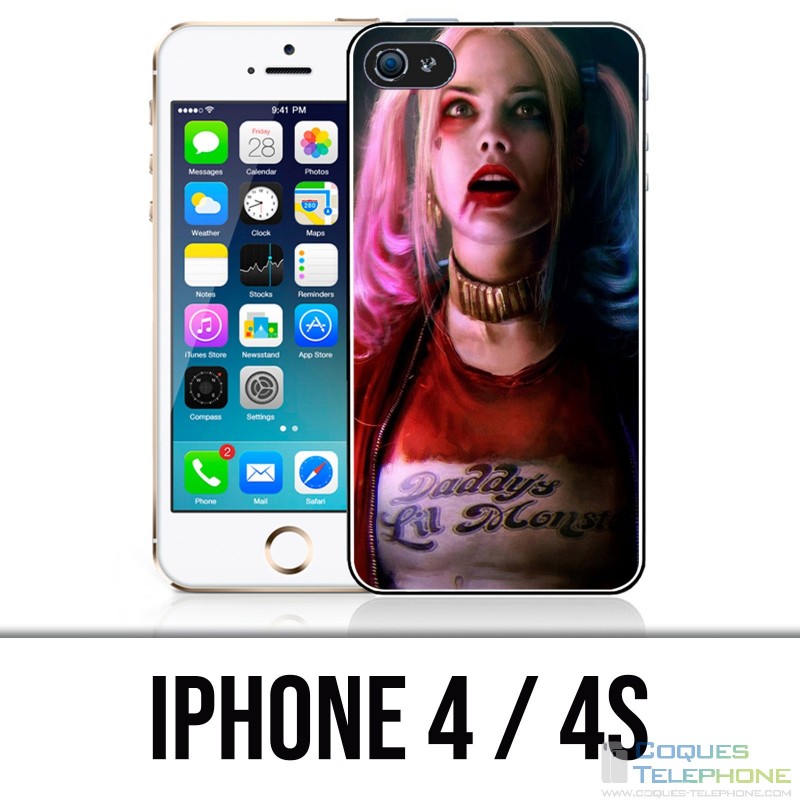 Coque iPhone 4 / 4S - Suicide Squad Harley Quinn Margot Robbie