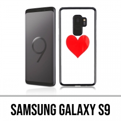 Carcasa Samsung Galaxy S9 - Corazón Rojo