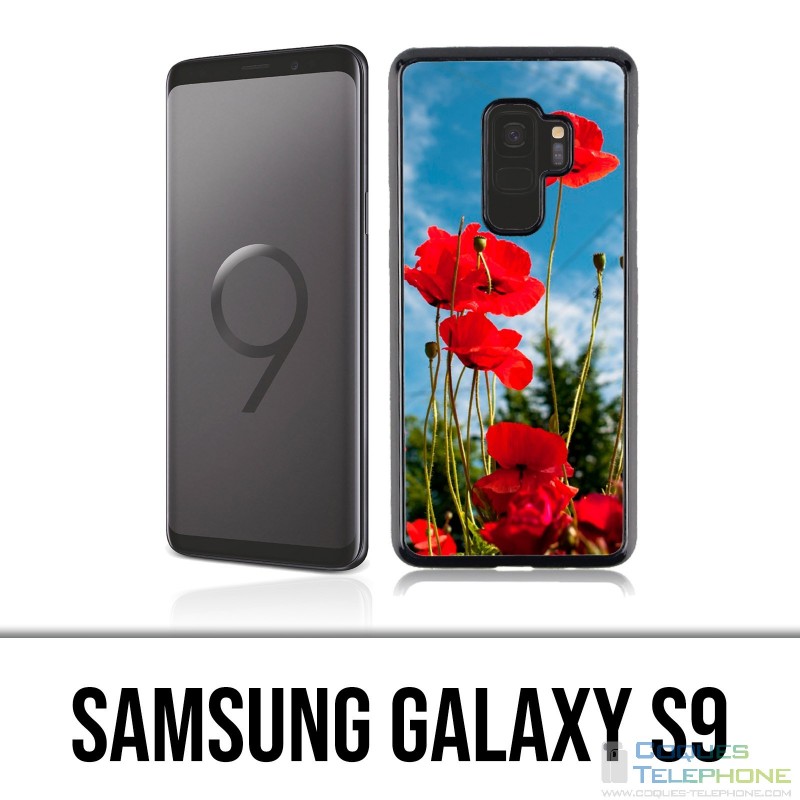 Carcasa Samsung Galaxy S9 - Amapolas 1