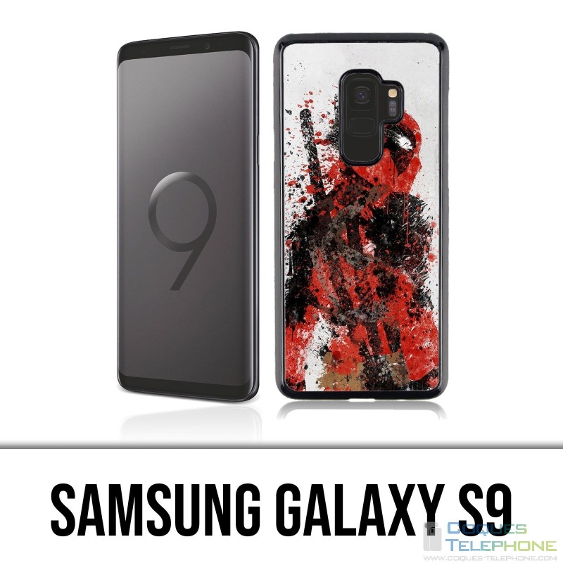 Samsung Galaxy S9 Hülle - Deadpool Paintart
