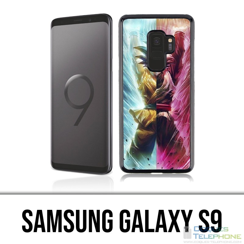 Custodia Samsung Galaxy S9 - Dragon Ball Black Cartoon Goku