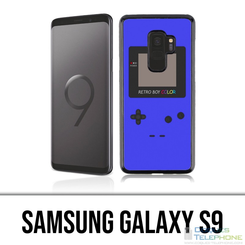 Coque Samsung Galaxy S9 - Game Boy Color Bleu