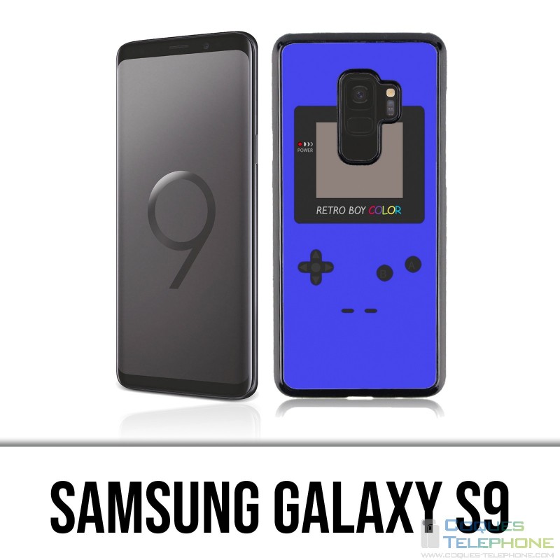Samsung Galaxy S9 Hülle - Game Boy Farbe Blau