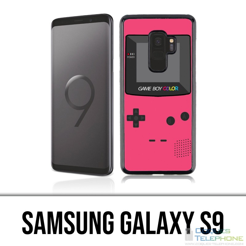 Coque Samsung Galaxy S9 - Game Boy Color Rose