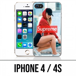 Coque iPhone 4 / 4S - Supreme Girl Dos