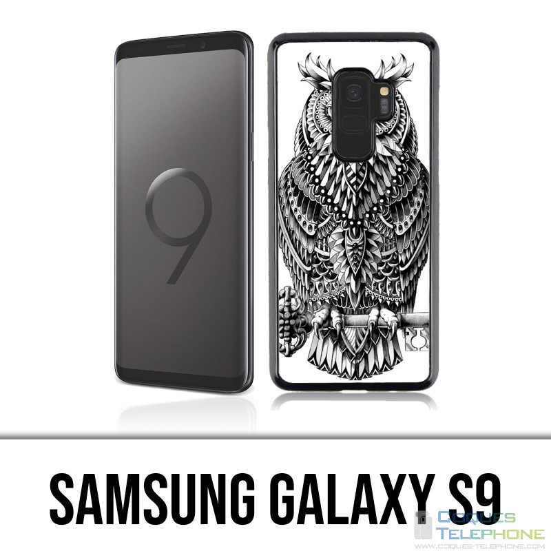 Samsung Galaxy S9 Hülle - Owl Azteque
