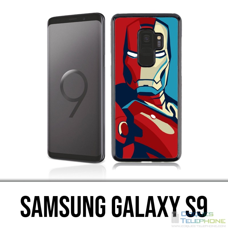 Coque Samsung Galaxy S9 - Iron Man Design Affiche