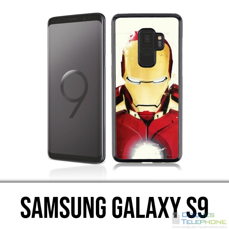 Samsung Galaxy S9 Hülle - Iron Man Paintart