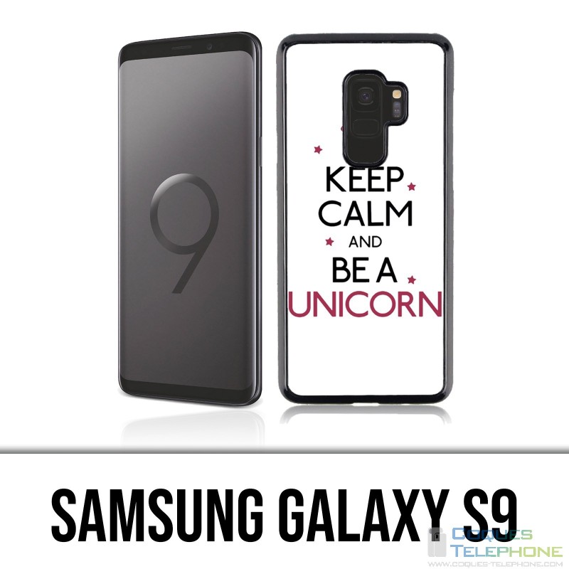 Coque Samsung Galaxy S9 - Keep Calm Unicorn Licorne