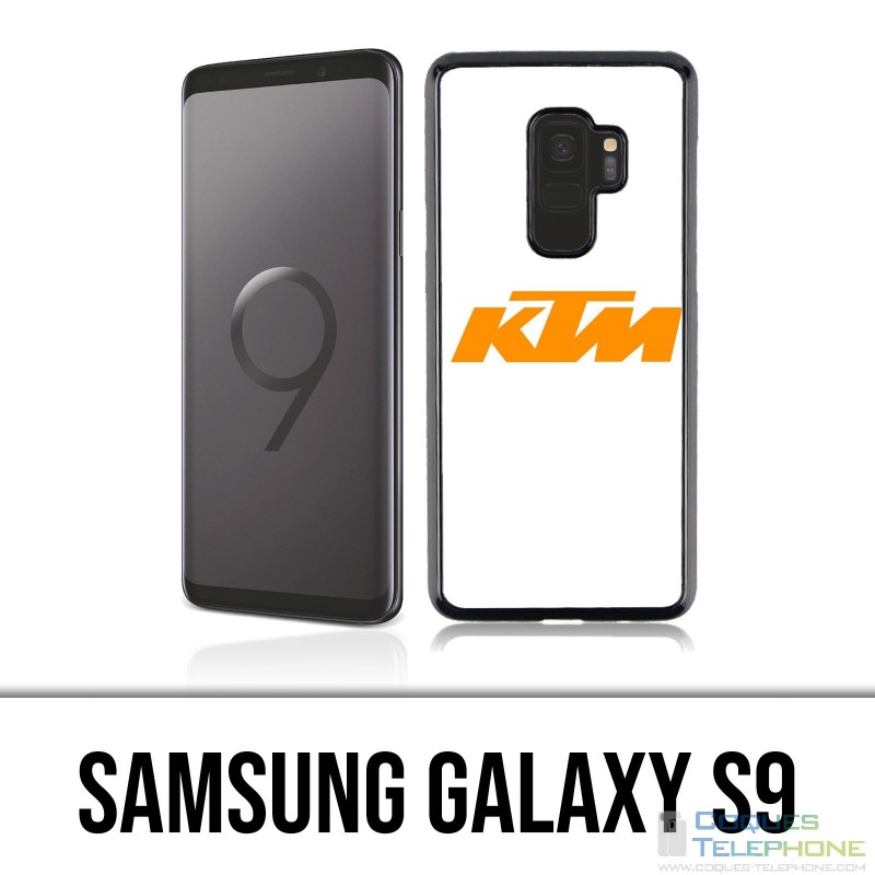 Carcasa Samsung Galaxy S9 - Ktm Logo Fondo blanco