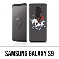 Coque Samsung Galaxy S9 - Licorne Deadpool Spiderman