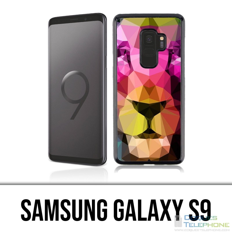 Samsung Galaxy S9 Hülle - Geometrischer Löwe