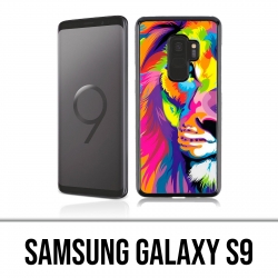Samsung Galaxy S9 Hülle - Mehrfarbiger Löwe