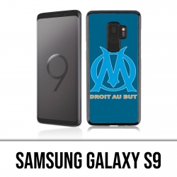 Coque Samsung Galaxy S9 - Logo Om Marseille Big Fond Bleu
