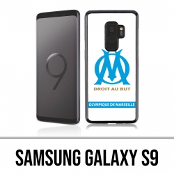 Coque Samsung Galaxy S9 - Logo Om Marseille Blanc