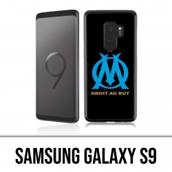 Coque Samsung Galaxy S9 - Logo Om Marseille Noir
