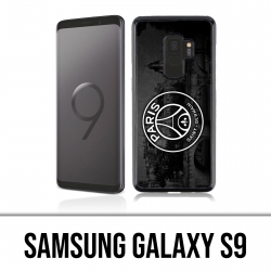Coque Samsung Galaxy S9 - Logo Psg Fond Black