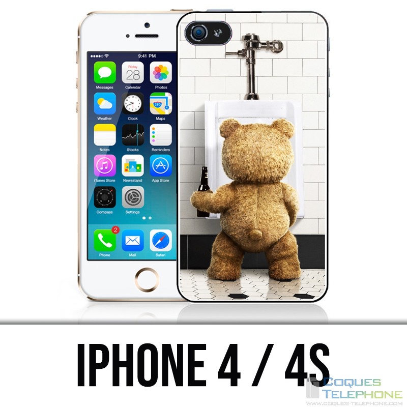 Coque iPhone 4 / 4S - Ted Toilettes
