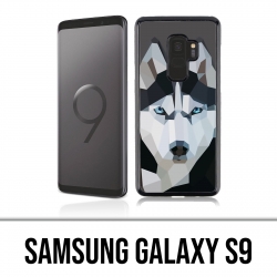 Samsung Galaxy S9 Hülle - Husky Origami Wolf