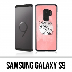Carcasa Samsung Galaxy S9 - Love Message Moon Back