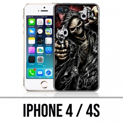 Coque iPhone 4 / 4S - Tete Mort Pistolet