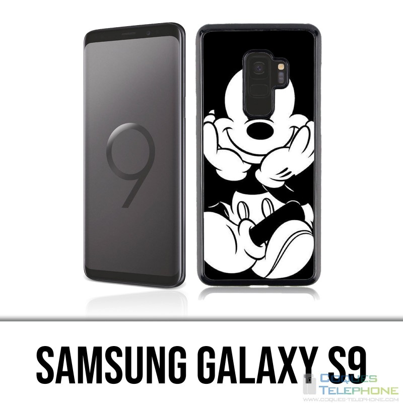 Coque Samsung Galaxy S9 - Mickey Noir Et Blanc