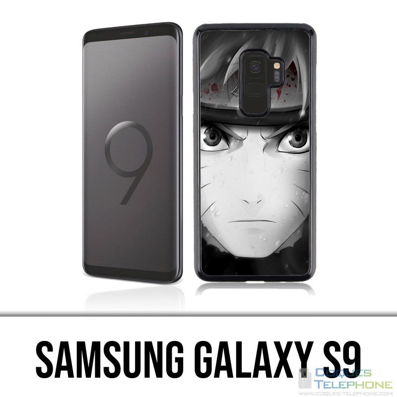 Samsung Galaxy S9 Hülle - Naruto Schwarzweiß