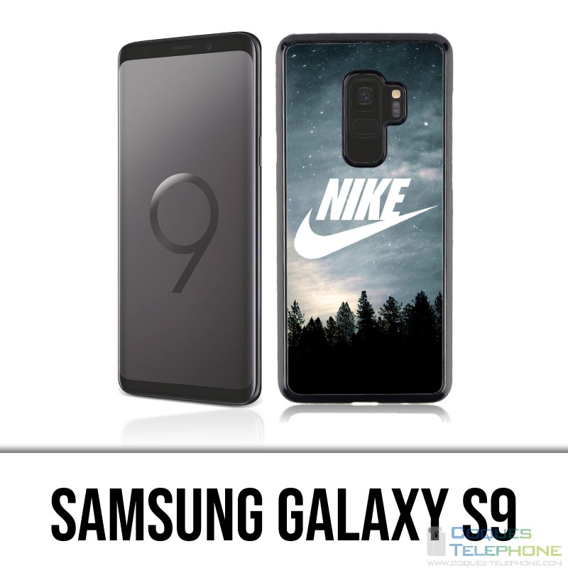 Coque Samsung Galaxy S9 - Nike Logo Wood