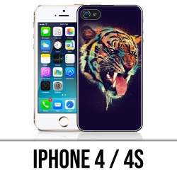 IPhone 4 / 4S Fall - Tiger-Malerei