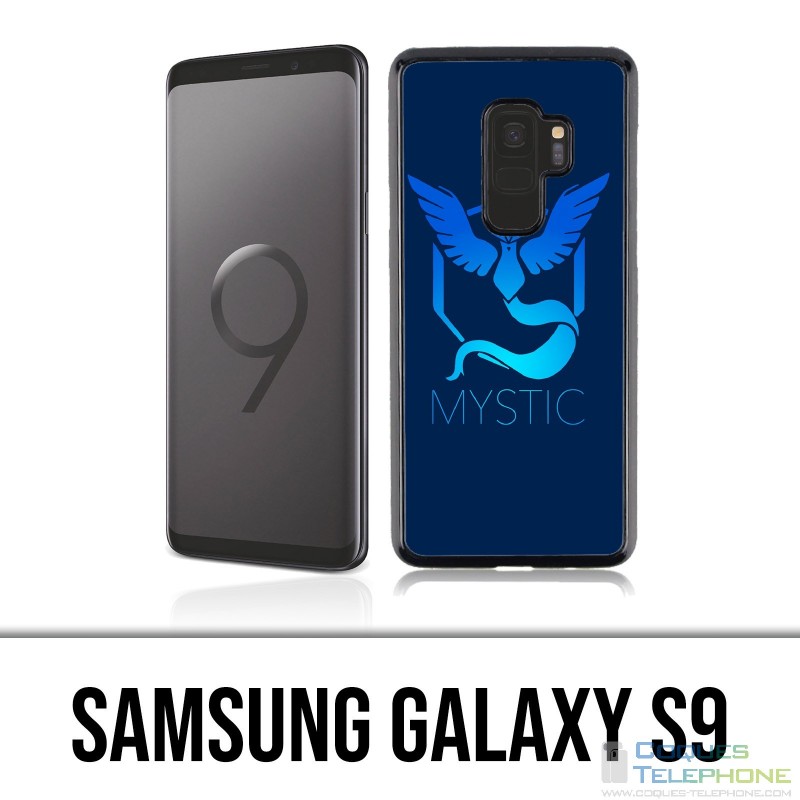 Samsung Galaxy S9 Hülle - Pokémon Go Tema Bleue