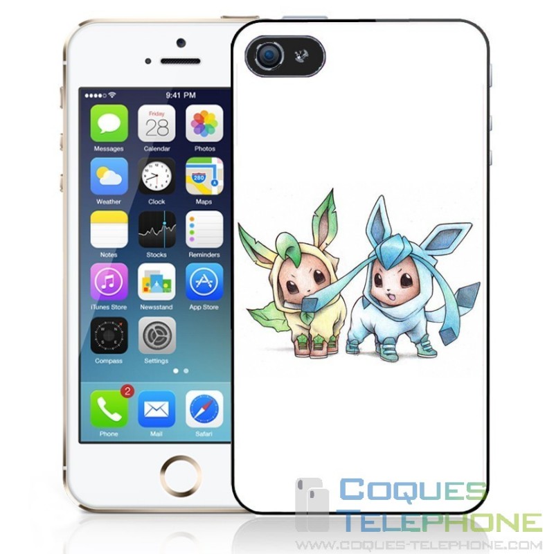 Coque téléphone Bebe Pokemon - Phyllali & Aquali