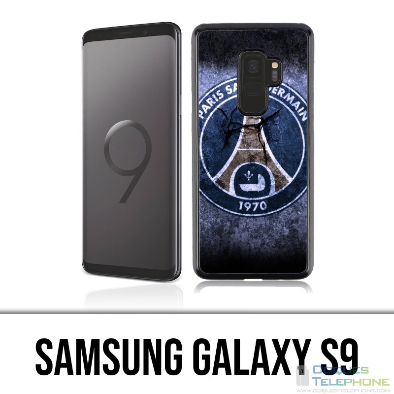 Carcasa Samsung Galaxy S9 - PSG Logo Grunge