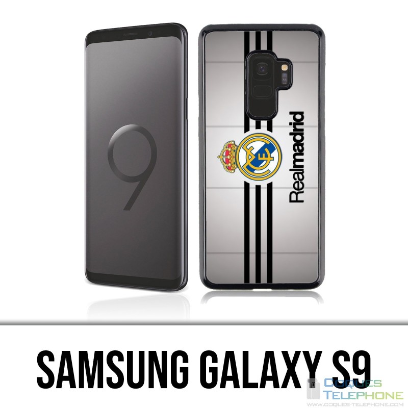 Coque Samsung Galaxy S9 - Real Madrid Bandes