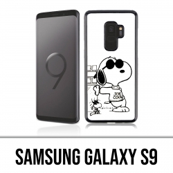 Custodia Samsung Galaxy S9 - Snoopy Nero Bianco