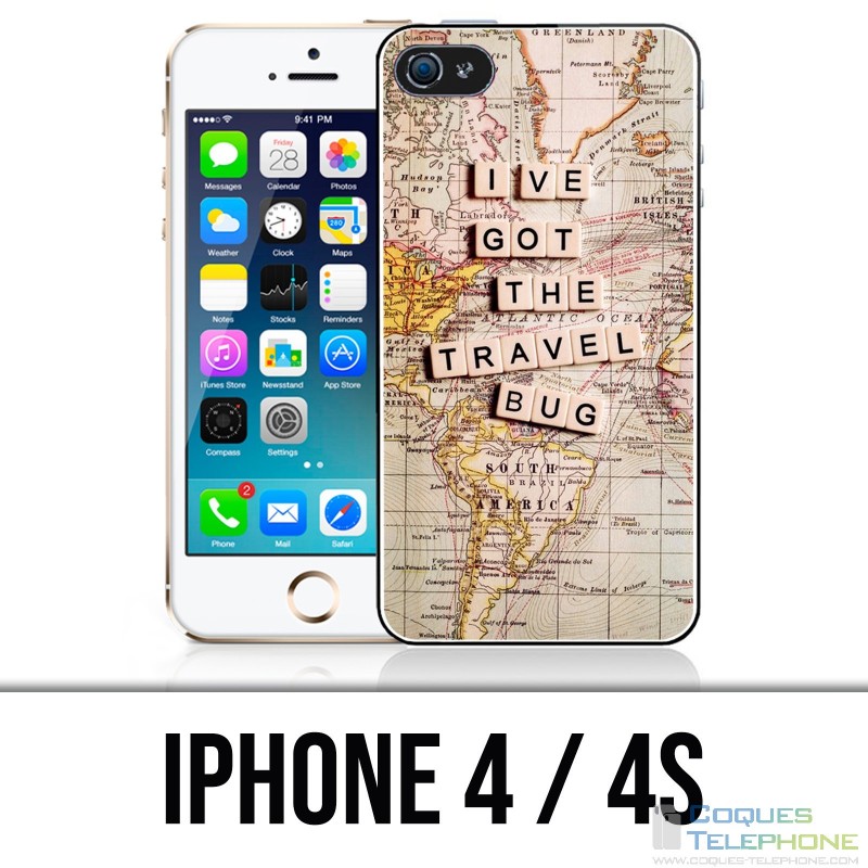 Coque iPhone 4 / 4S - Travel Bug