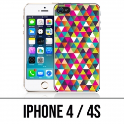 Custodia per iPhone 4 / 4S - Triangolo multicolore
