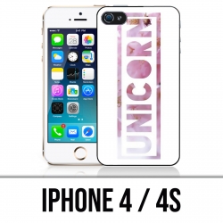 IPhone 4 / 4S Case - Unicorn Unicorn Flowers