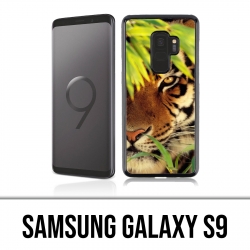 Coque Samsung Galaxy S9 - Tigre Feuilles