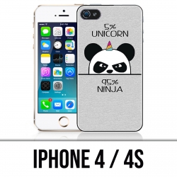 Coque iPhone 4 / 4S - Unicorn Ninja Panda Licorne